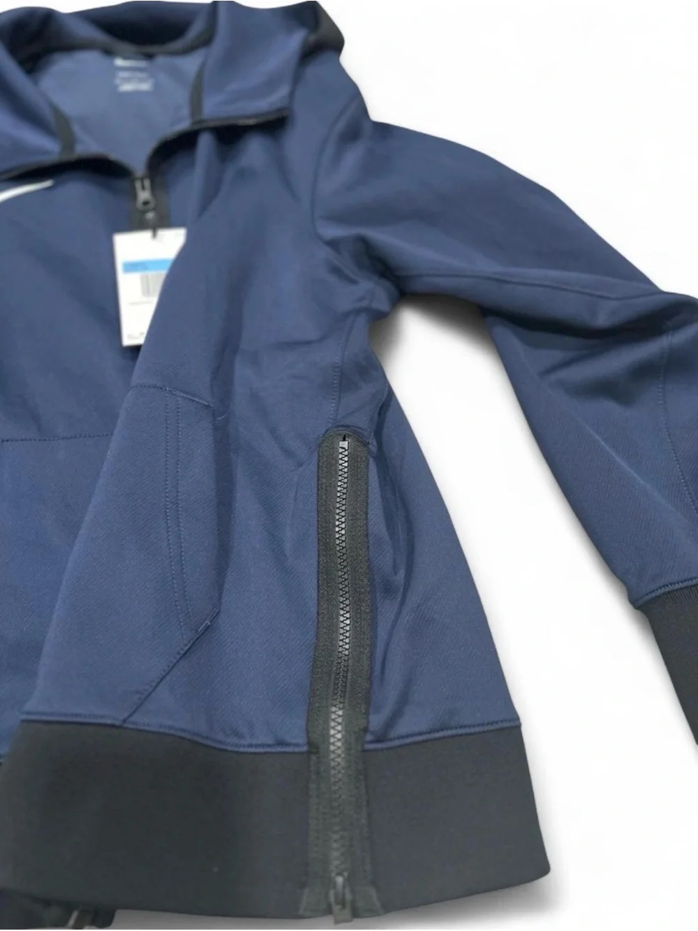 NWT Nike Therma-FIT Full Zip Hoodie Women’s Medium Navy Dri-FIT Training Jacket